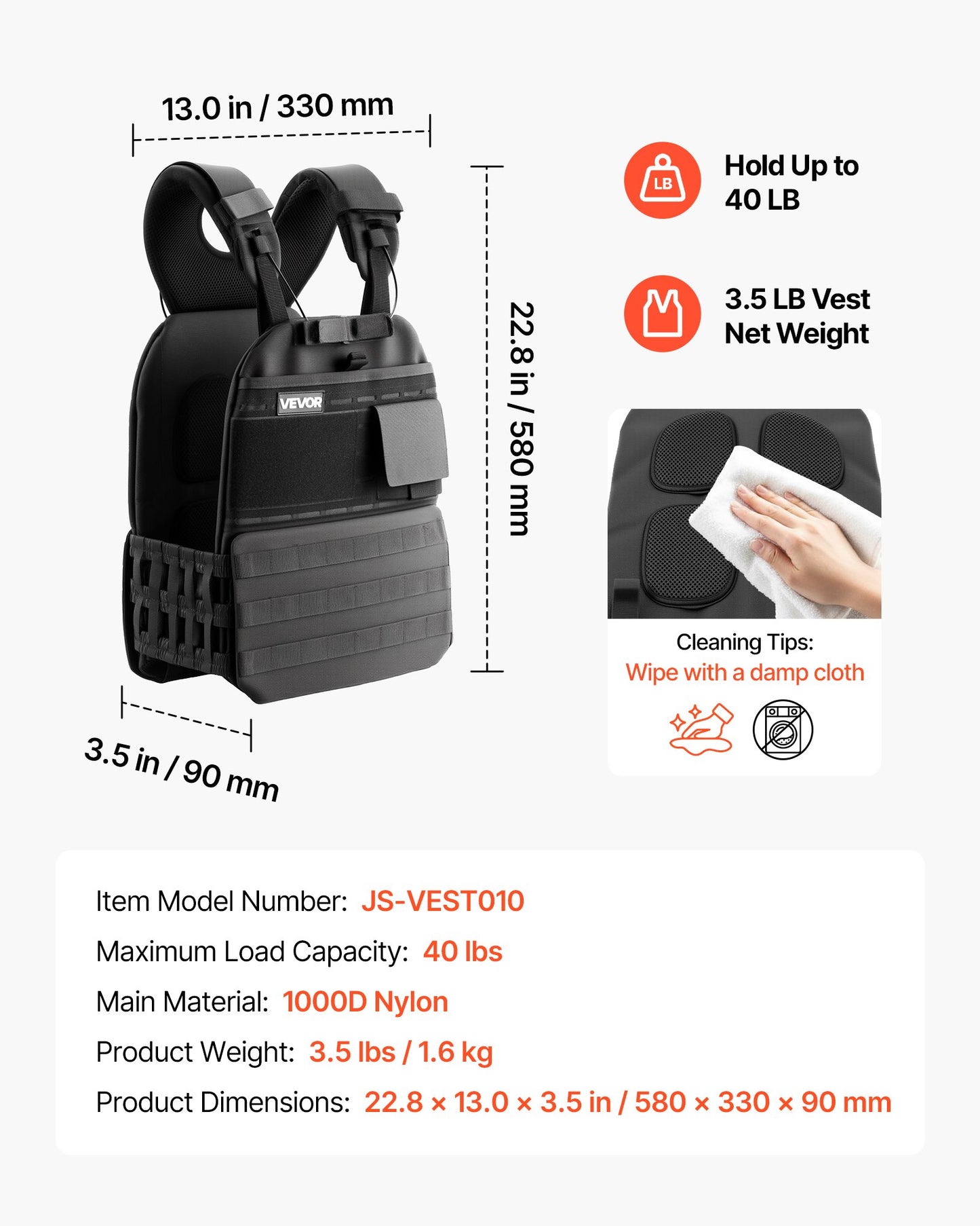 Weighted Vest, Body Weight Vest with Shoulder Pad, and Reflective Stripe, Exercise Set for Men Women, Workout Equipment for  Strength Training, Running, Jogging, Fitness, Muscle Building