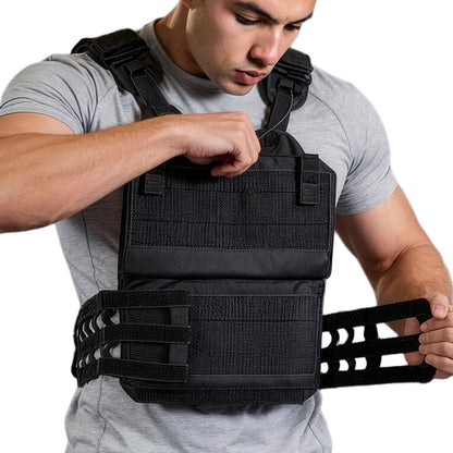 Weighted Vest, Body Weight Vest with Shoulder Pad, and Reflective Stripe, Exercise Set for Men Women, Workout Equipment for  Strength Training, Running, Jogging, Fitness, Muscle Building