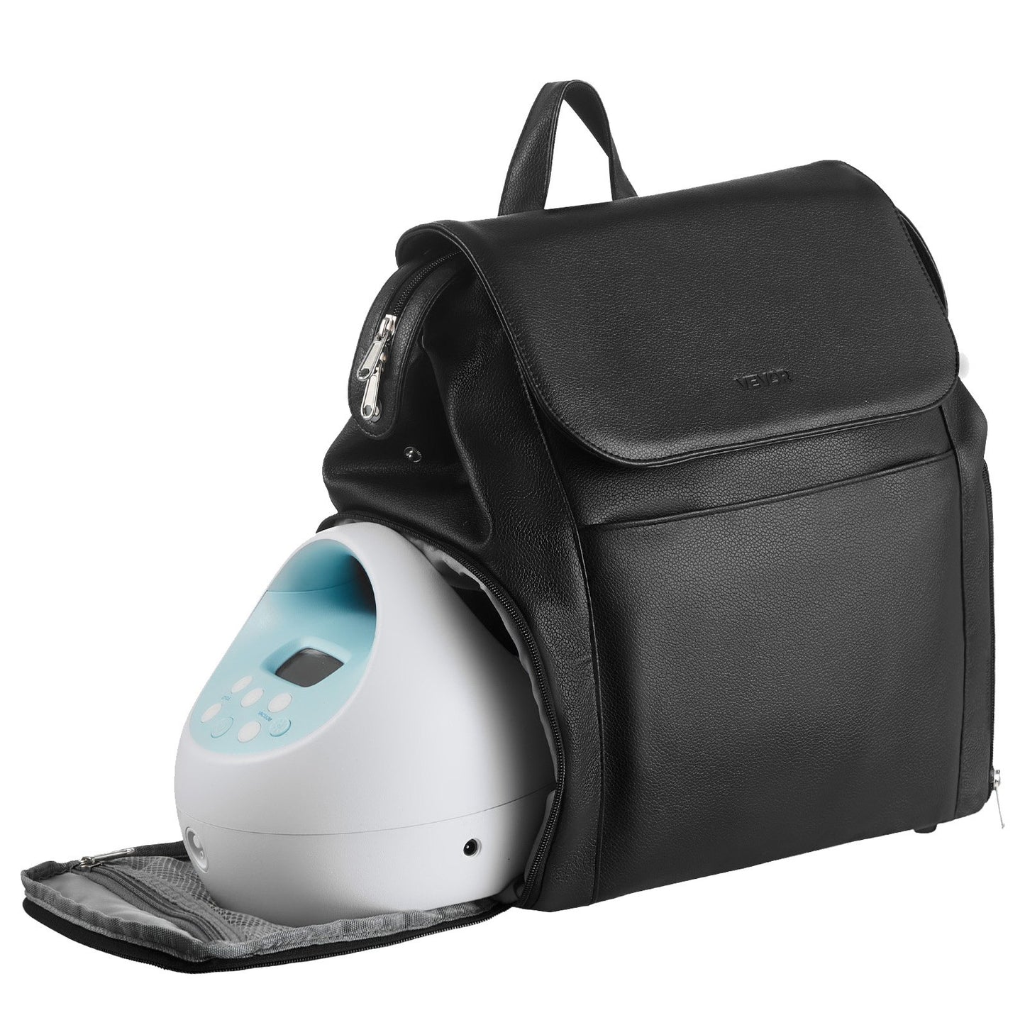 Breast Pump Backpack, Breast Feeding Bag with Ice Pack, Fits for S1/S2, Pumping Accessories & Breastmilk Storage, Portable Pump Carrying Case for Work, Travel and Family Use, Black