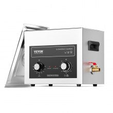 10L Ultrasonic Cleaner with Heater, Timer & Basket, Stainless Steel, 6 kg