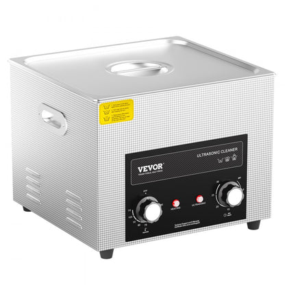 VEVOR 15L Ultrasonic Cleaner with Heater Timer & Basket Digital Sonic Machine