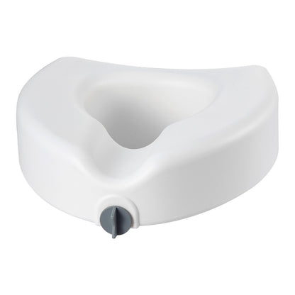 Raised Toilet Seat, 158.8 kg Capacity, 127 mm Lift Height, Commode Elevated Toilet Seat Riser with Enlarged Opening for Seniors, Elderly, Handicap, Disabled, Adults, Fits Elongated & Round Bowl