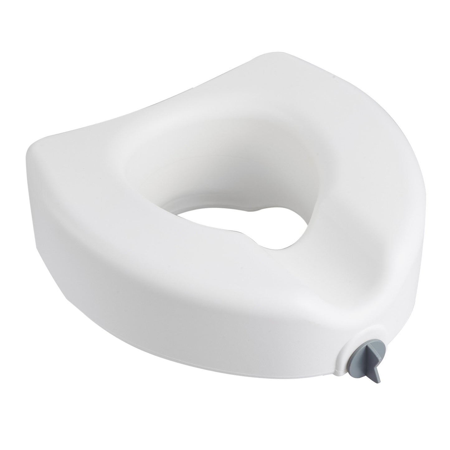 Raised Toilet Seat, 158.8 kg Capacity, 127 mm Lift Height, Commode Elevated Toilet Seat Riser with Enlarged Opening for Seniors, Elderly, Handicap, Disabled, Adults, Fits Elongated & Round Bowl