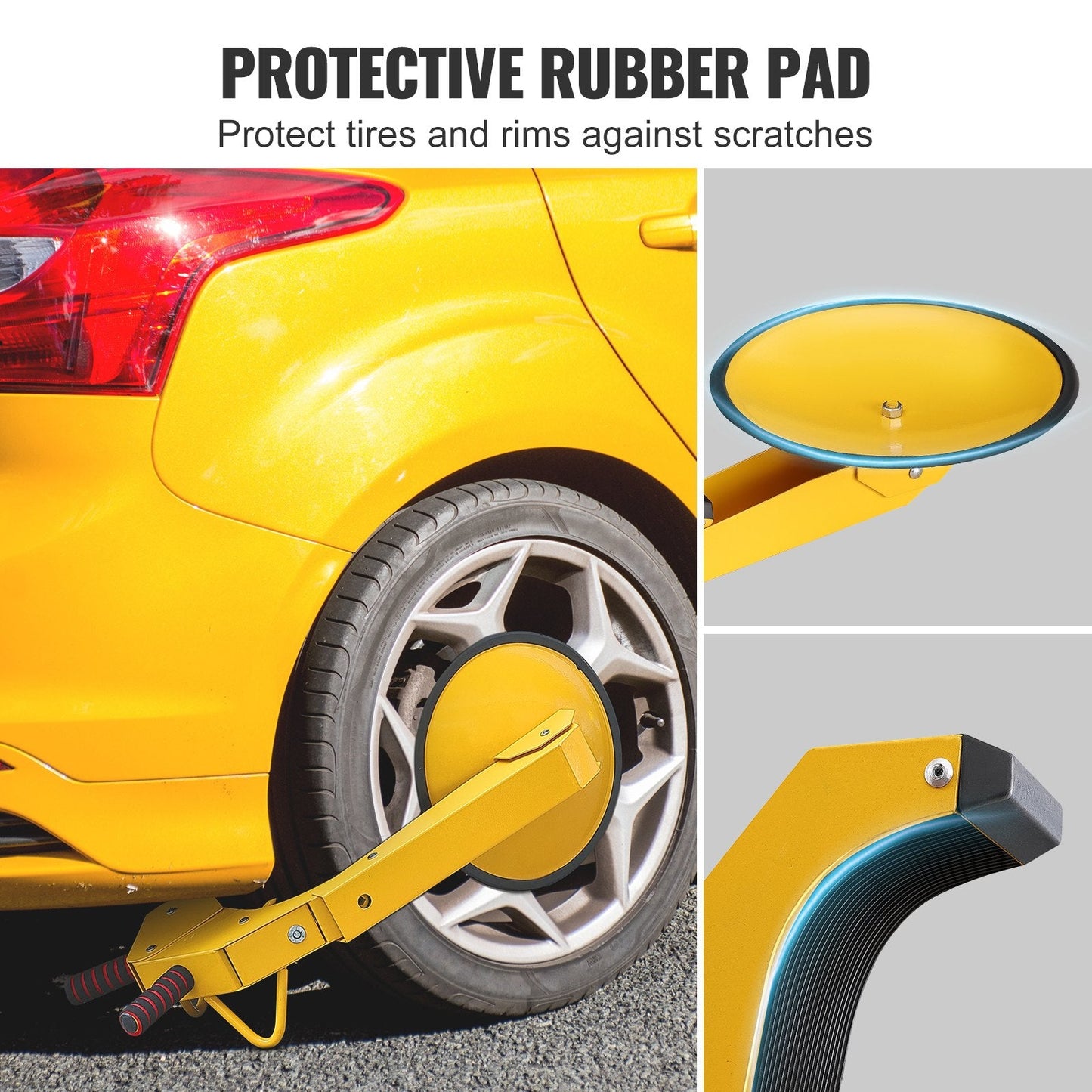 Heavy-Duty Anti-Theft Wheel Lock for Trailers, Cars, and Trucks (1 Pack)