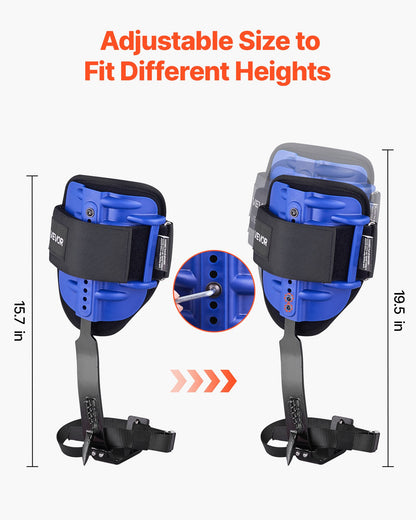 Tree Climbing Spikes Set, Height-Adjustable Tree Climbing Gear with Straps & Harness, 159 kg Load Capacity, Heavy Duty Steel Climb Spurs Arborist Equipment for Fruit Picking Hunting
