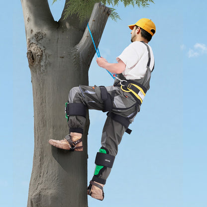 Tree Climbing Spikes Set, Height-Adjustable Tree Climbing Gear with Straps & Spike Protectors, 159 kg Load Capacity, Heavy Duty Steel Climb Spurs Arborist Equipment for Fruit Picking Hunting