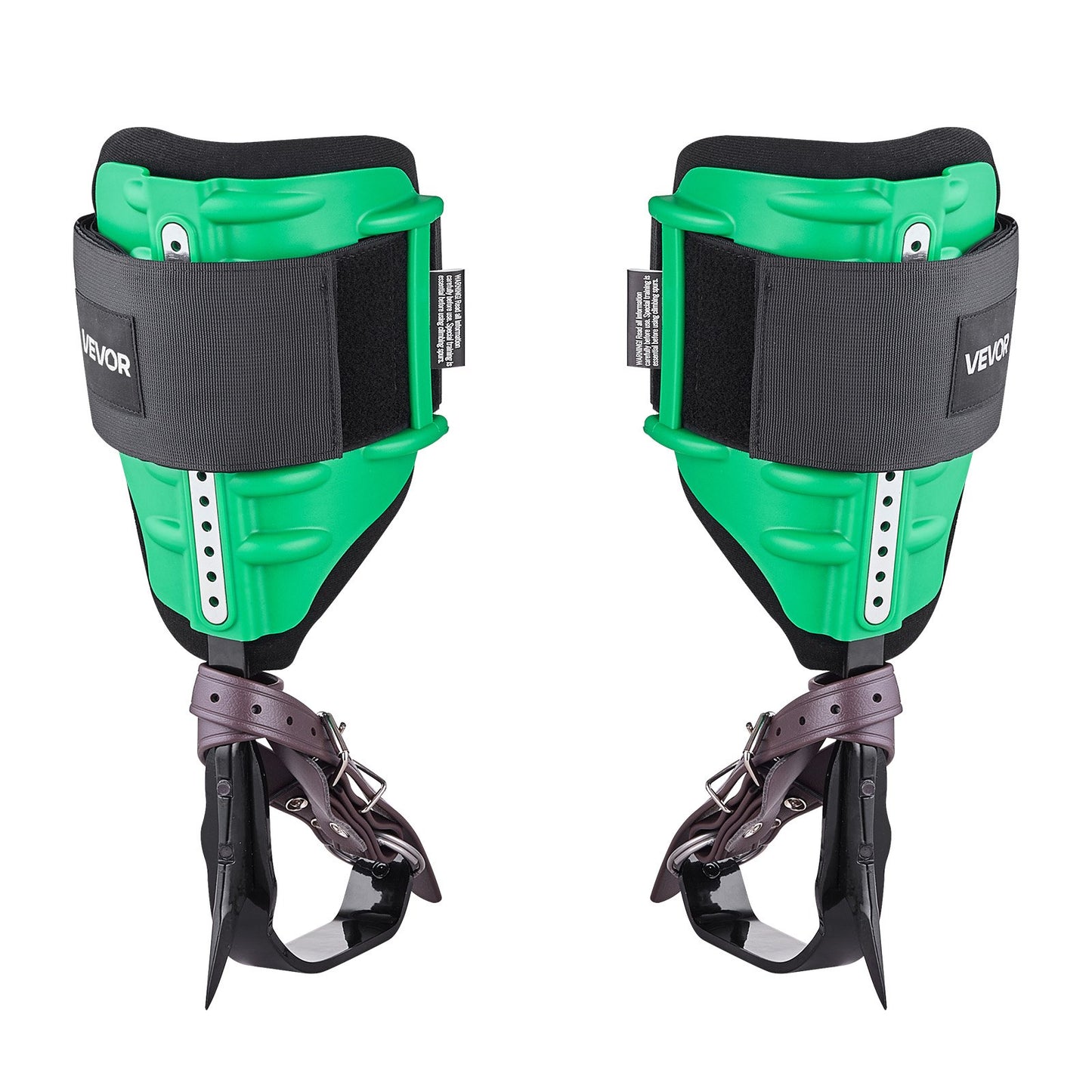 Tree Climbing Spikes Set, Height-Adjustable Tree Climbing Gear with Straps & Spike Protectors, 159 kg Load Capacity, Heavy Duty Steel Climb Spurs Arborist Equipment for Fruit Picking Hunting