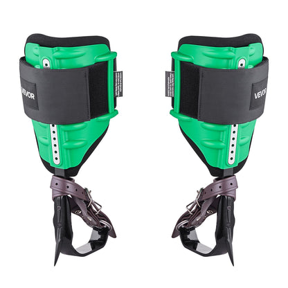 Tree Climbing Spikes Set, Height-Adjustable Tree Climbing Gear with Straps & Spike Protectors, 159 kg Load Capacity, Heavy Duty Steel Climb Spurs Arborist Equipment for Fruit Picking Hunting