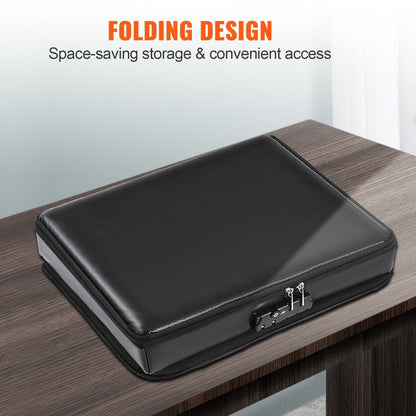 Fireproof & Waterproof Document Box with Lock, 3 Layers, 2000°C Protection