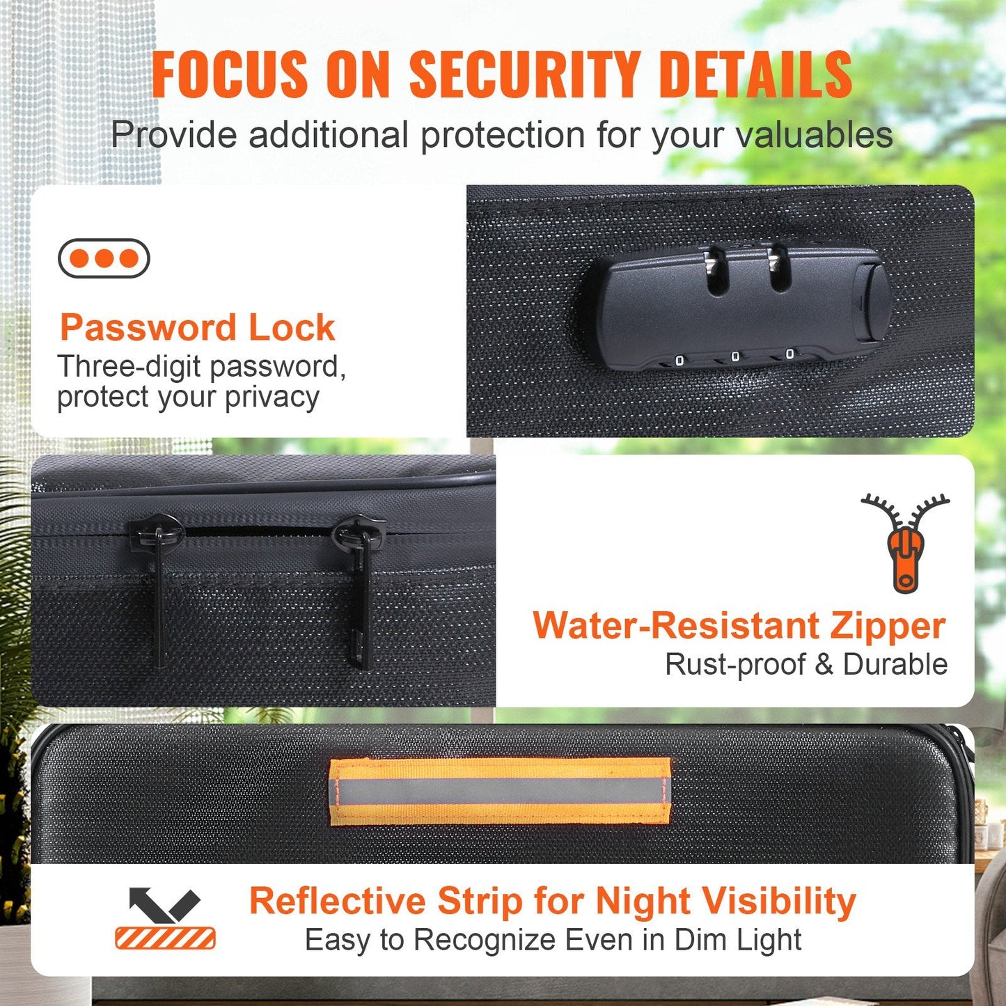 Fireproof & Waterproof Document Box with Lock - 3-Layer Storage, 2000°C Protection