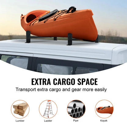 Adjustable Alloy Steel Van Roof Ladder Rack, 227 kg Capacity, 0.91 to 1.33 m