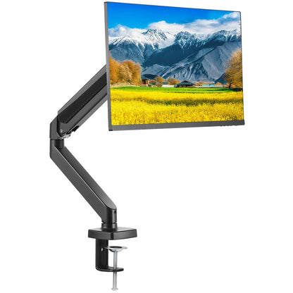 Single Monitor Arm Mount for 13-32" Screens, Adjustable, Holds Up to 9.1 kg