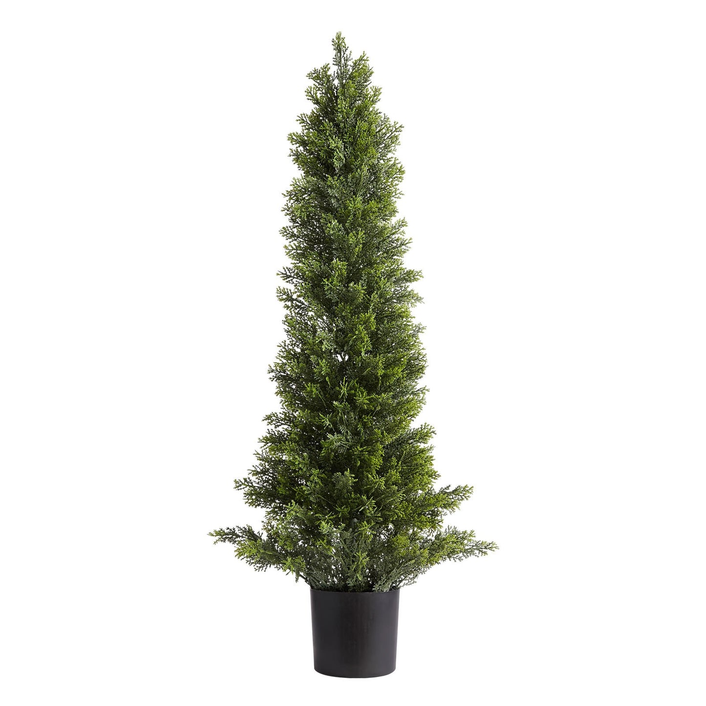 Artificial Topiary Cedar Trees, 2 Set 914mm Faux Pine Shrubs Plants, Fake Silk Tree Look Real, Easy Assembly for Decor Front Porch Outdoor Patio Garden Balcony Backyard Indoor Office