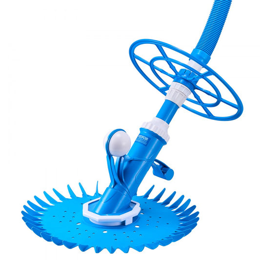 VEVOR Suction Pool Cleaner Vacuum Cleaner 12 Hoses for In/Above-ground Pool