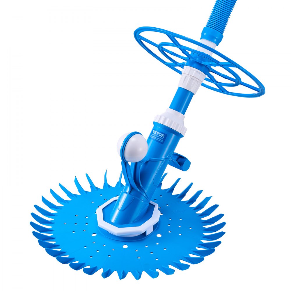 VEVOR Suction Pool Cleaner Vacuum Cleaner 12 Hoses for In/Above-ground Pool