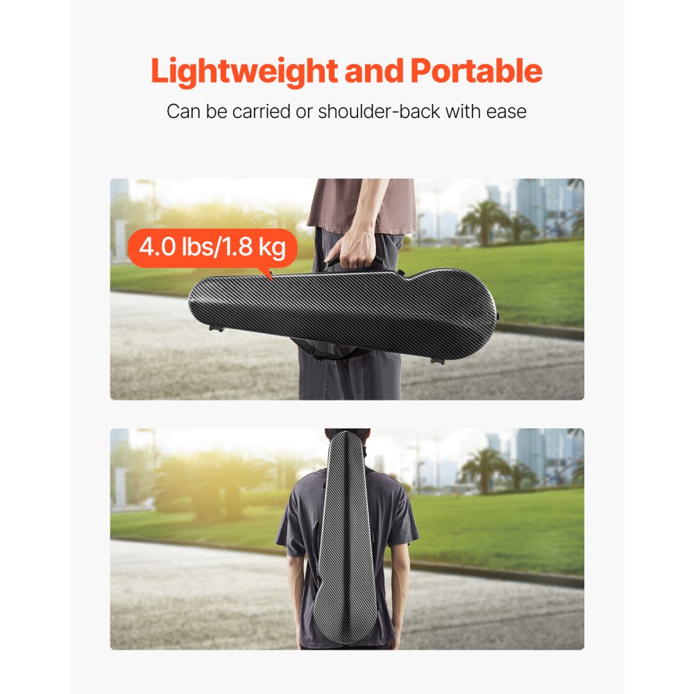 4/4 Full Size Violin Case, Built-in Hygrometer, Lightweight Portable Travel Carrying Bag, with Plush Lining, Dual Shoulder Straps, Anti-Scratch, Professional Triangular Shape, for Violin, Black