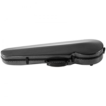 4/4 Full Size Violin Case, Built-in Hygrometer, Lightweight Portable Travel Carrying Bag, with Plush Lining, Dual Should