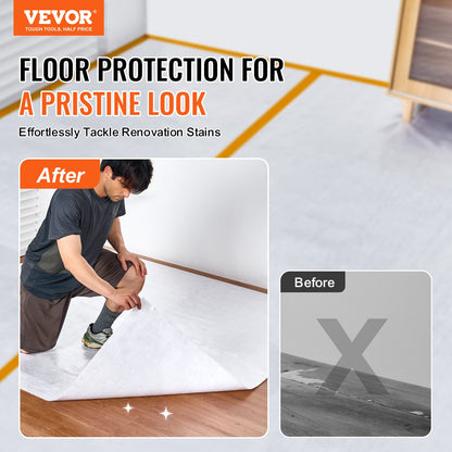 VEVOR Carpet Protection Film, 39" x 100' Floor and Surface Shield, Easy to Cut Simple