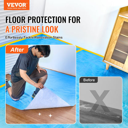 VEVOR Carpet Protection Film, 40" x 84' Floor and Surface Shield, Easy to Cut Simple