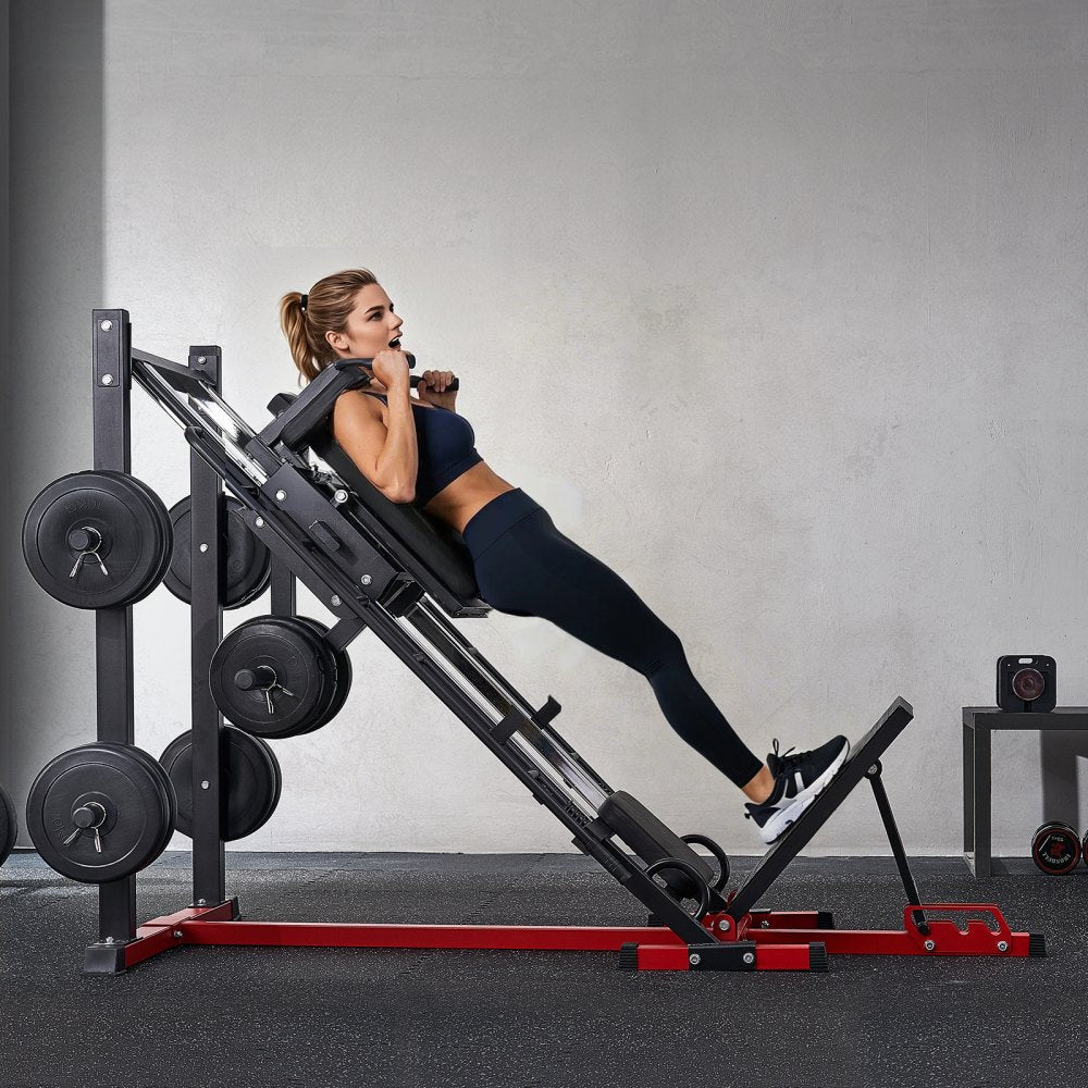 VEVOR Leg Press Hack Squat Combo Machine Adjustable Lower Body Special Home Gym
