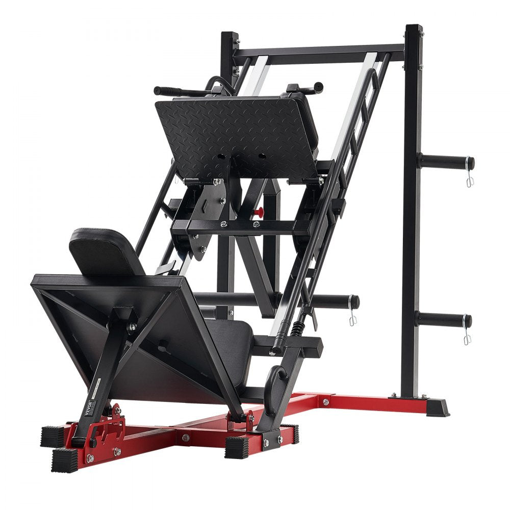 VEVOR Leg Press Hack Squat Combo Machine Adjustable Lower Body Special Home Gym
