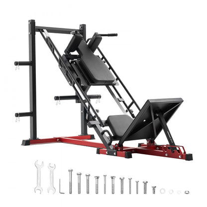 VEVOR Leg Press Hack Squat Combo Machine Adjustable Lower Body Special Home Gym