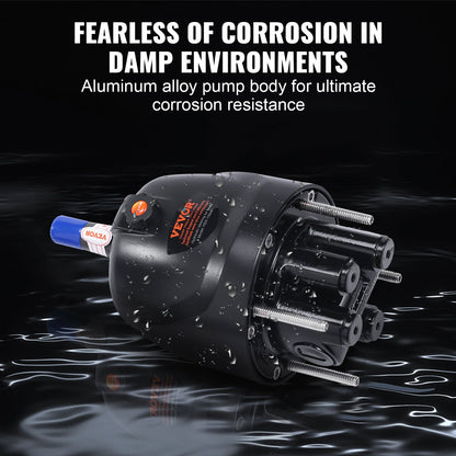 VEVOR Hydraulic Outboard Steering Pump, 1.4 Cubic Inches, 150HP Front Mount Hydraulic