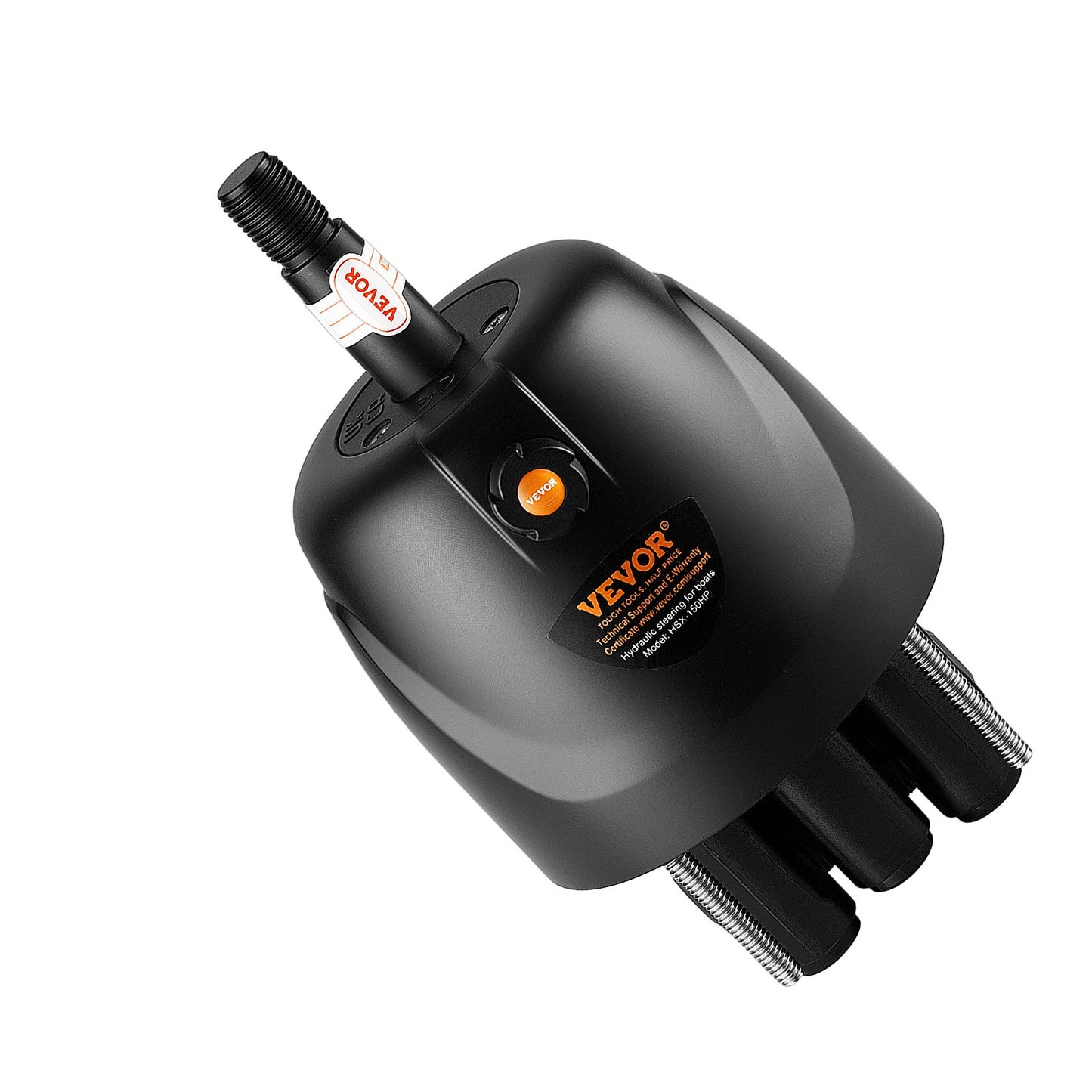Hydraulic Steering Helm Pump 150 HP Outboard Hydraulic Pump for Boats, Marine Boat Steering System, 2.5 MPa Max Work Pressure, Aluminum Alloy Housing, Built-in Lock Valve, Replaceable Shaft Seal