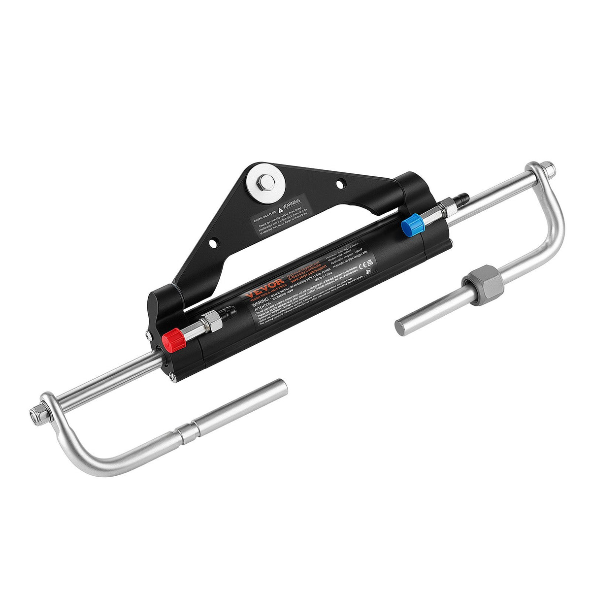 Hydraulic Steering Kit 150HP Hydraulic Outboard Steering System 7.32m, Marine Boat Steering System, 2.5 MPa Helm Pump, Two-Way Lock Cylinder, 7.32 m High-Strength Hoses, for Single-Engine Use