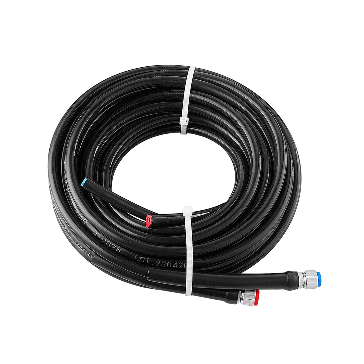Hydraulic Steering Kit 300HP Hydraulic Outboard Steering System 7.92m, Marine Boat Steering System, 2.5 MPa Helm Pump, Two-Way Lock Cylinder, 7.92 m High-Strength Hoses, for Single-Engine Use