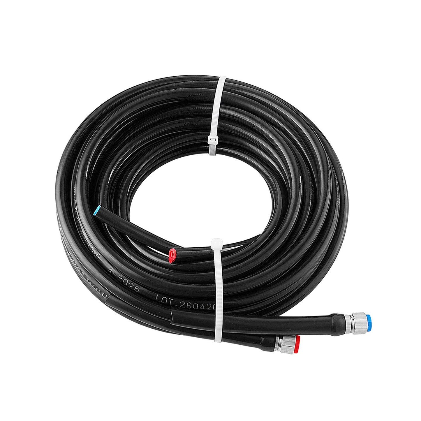 Hydraulic Steering Kit 90HP Hydraulic Outboard Steering System 7.32m, Marine Boat Steering System, 2.5 MPa Helm Pump, Two-Way Lock Cylinder, 7.32 m High-Strength Hoses, for Single-Engine Use