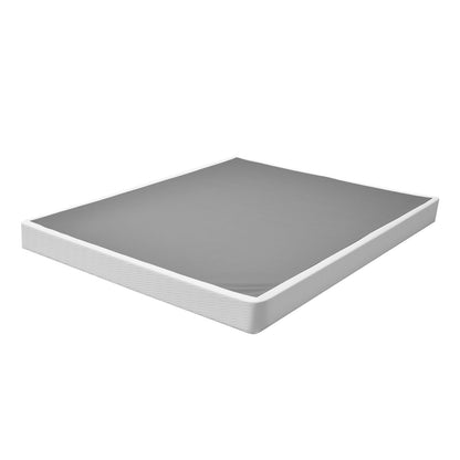 Box Spring, Queen Size Bed Frame with Washable Fabric Cloth, Heavy Duty Metal Frame for Queen Bed, 130 mm Mattress Foundation, 1587.57 kg Max Weight Capacity, Easy Assembly, 2010 x 1515 x 130 mm