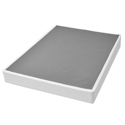 Box Spring, Queen Size Bed Frame with Washable Fabric Cloth, Heavy Duty Metal Frame for Queen Bed, 230 mm Mattress Foundation, 3500 lbs Max Weight Capacity, Easy Assembly, 2010 x 1515 x 230 mm