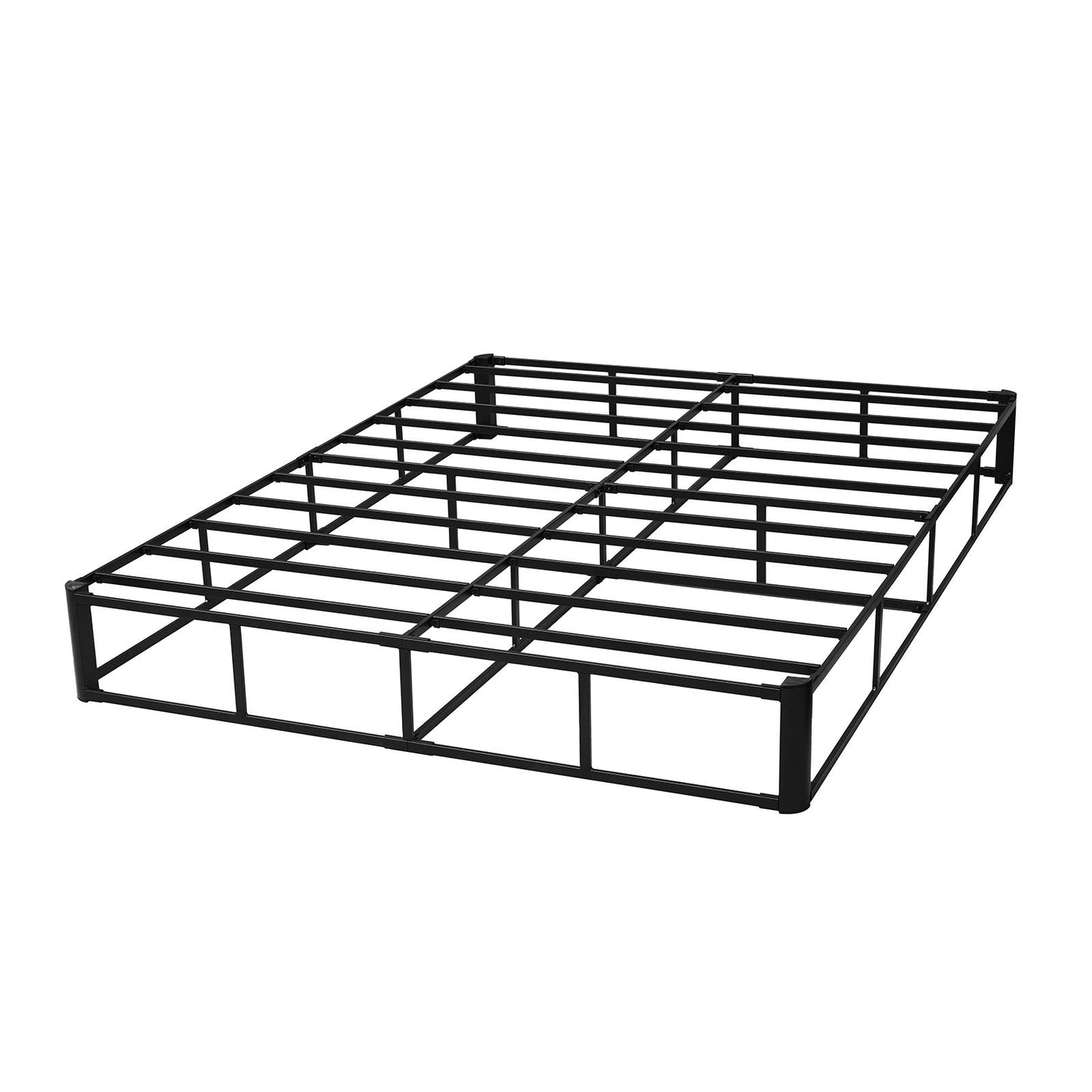 Box Spring, Queen Size Bed Frame with Washable Fabric Cloth, Heavy Duty Metal Frame for Queen Bed, 230 mm Mattress Foundation, 3500 lbs Max Weight Capacity, Easy Assembly, 2010 x 1515 x 230 mm