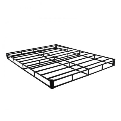 VEVOR Box Spring Queen Size Bed Frame with Fabric Cloth 79.1L x 59.6W x 5.1H in