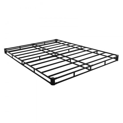 VEVOR Box Spring Queen Size Bed Frame with Fabric Cloth 79.1 L x 59.4 W x 4 H in