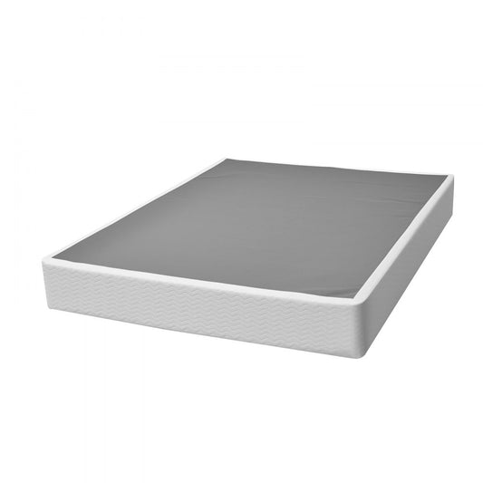 VEVOR Box Spring Queen Size Bed Frame with Fabric Cloth 79.1L x 59.6W x 9.1H in
