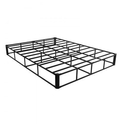 VEVOR Box Spring Queen Size Bed Frame with Fabric Cloth 79.1L x 59.6W x 9.1H in