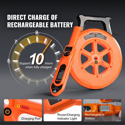 Underground Pipe Blockage Detector, 30m Waterproof Sewer Scanner with Sensitivity Adjustment