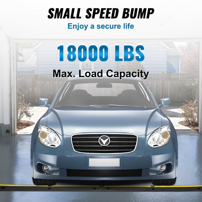 4-Piece 1-Meter Cable Protector Ramp, 8164 kg Capacity, Anti-Slip Design