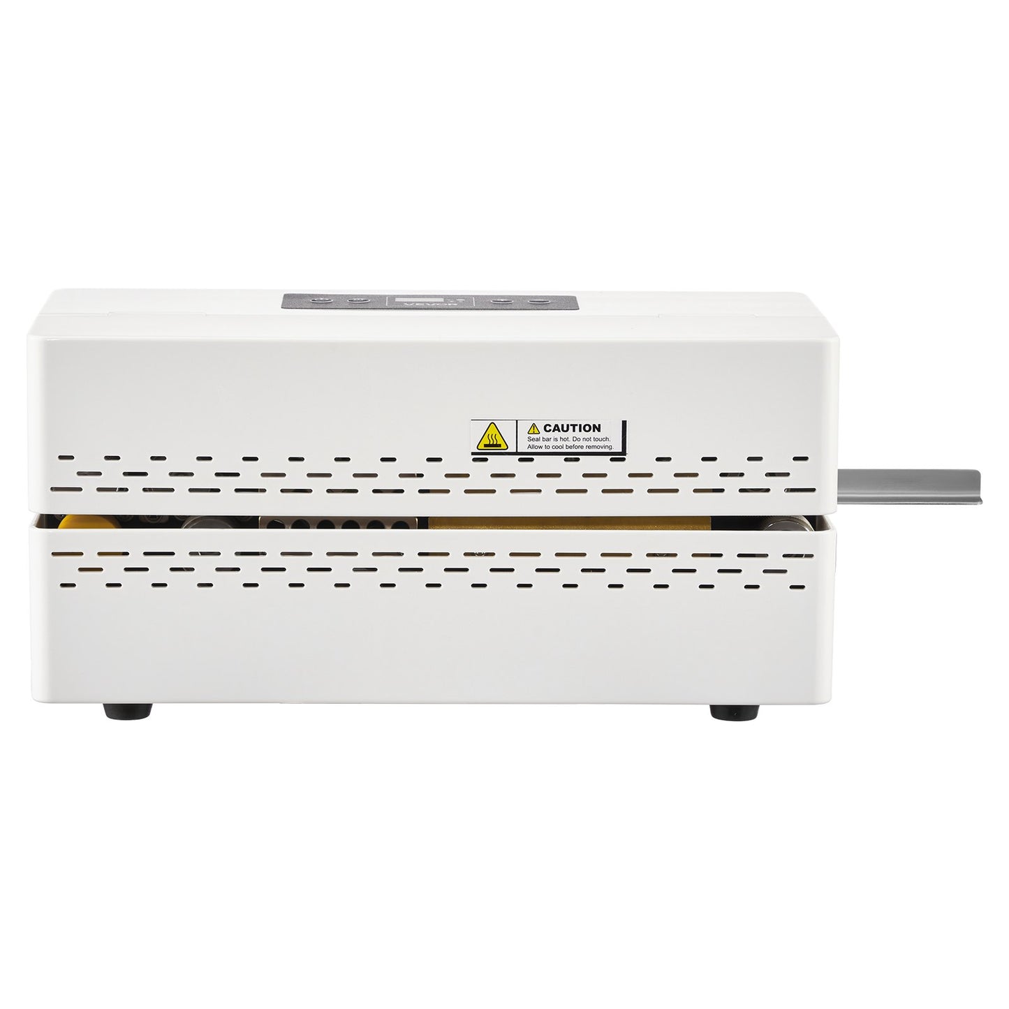 Continuous Sealing Machine, 8-12 mm Seal Width, Automatic Continuous Band Sealer with Digital Temperature Control, Automatic Shutdown, Portable Heat Sealing Machine for 0.06-0.2 mm Plastic Bags