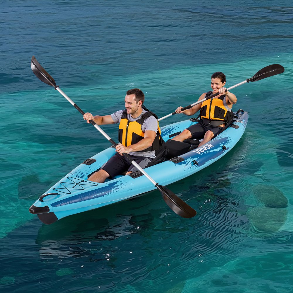 Inflatable Kayak 2-Person Inflatable Recreational Kayak 318kg Capacity