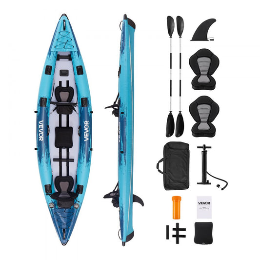 Inflatable Kayak 2-Person Inflatable Recreational Kayak 318kg Capacity
