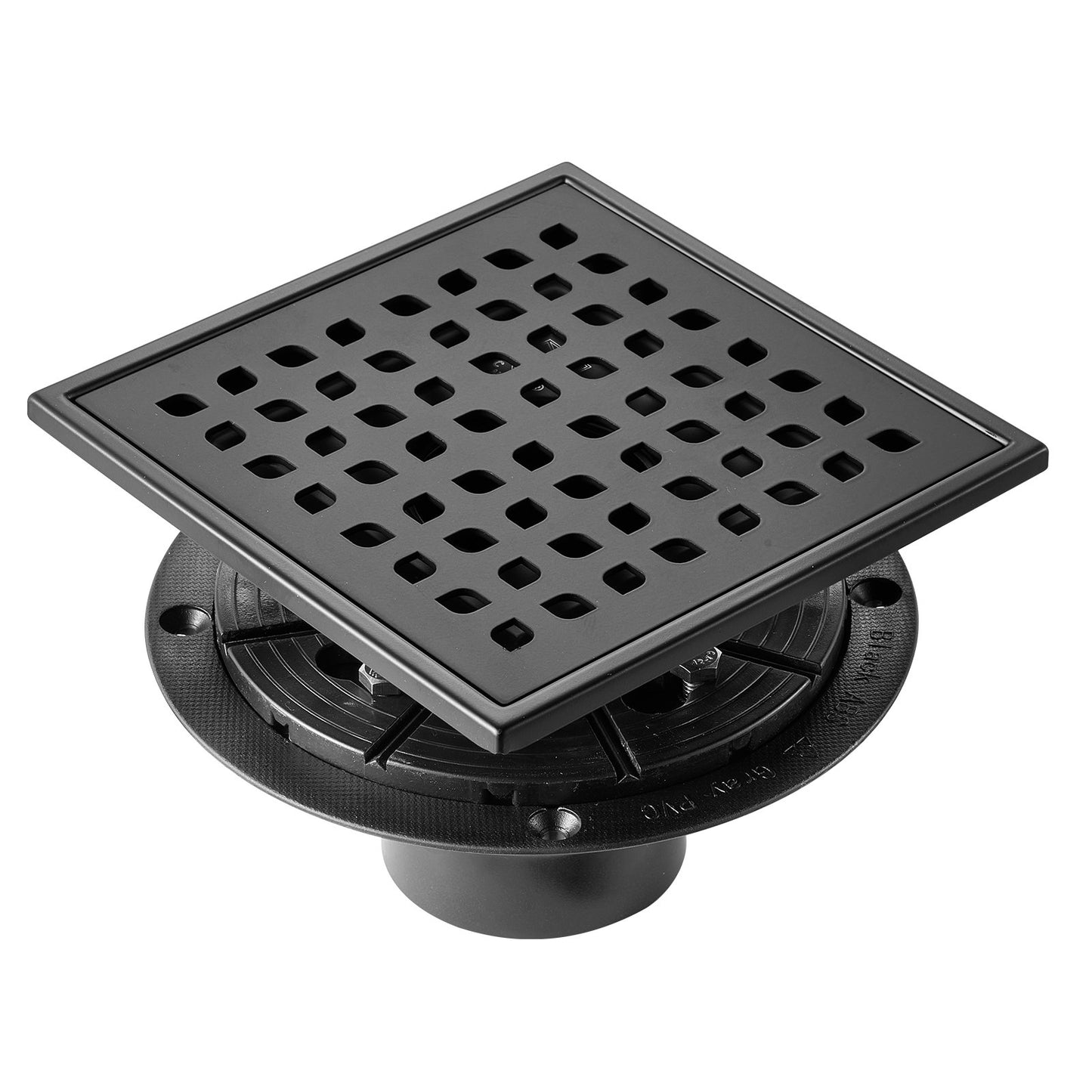 VEVOR 406mm Linear Shower Drain with Square Pattern Grate,Brushed 304 Stainless