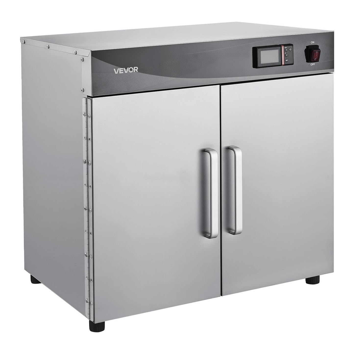 Electric Hot Box Food Warmer, 4-Tier Commercial Warming Cabinet with Water Tray, Double-Door and Adjustable Shelves, Stainless Steel Food Warmer Cabinet, for Restaurant, Kitchen, Pizza, Chicken