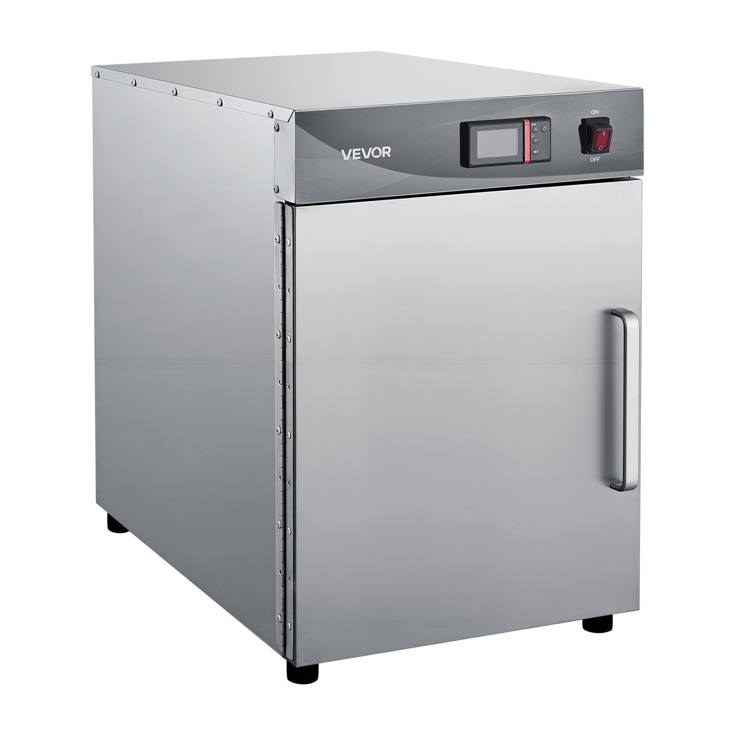 Electric Hot Box Food Warmer, 4-Tier Commercial Warming Cabinet with Water Tray, Single-Door and Adjustable Shelves, Stainless Steel Food Warmer Cabinet, for Restaurant, Kitchen, Pizza, Chicken