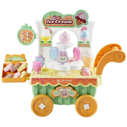 VEVOR Ice Cream Cart for Kids Pretend Play Ice Cream Shop for Kids Aged 3+