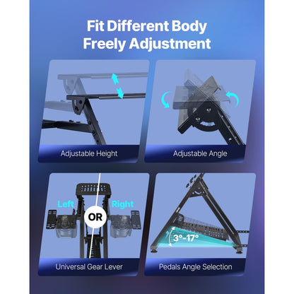 Racing Wheel Stand Adjustable & Foldable for Logitech G923 G920 G29 G27