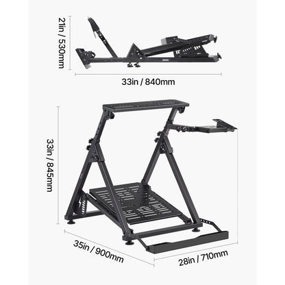 Racing Wheel Stand Adjustable & Foldable for Logitech G923 G920 G29 G27