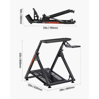 Racing Wheel Stand Foldable for Logitech G923 G920 G29 G27 Compact